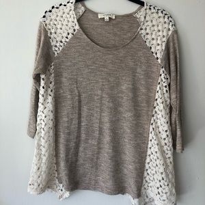 Light Sweater with Crochet Details